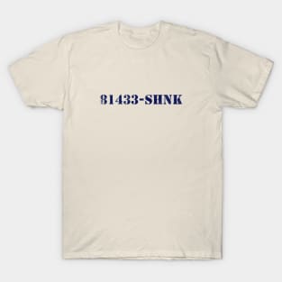 PRISONER 81433 (blue) T-Shirt